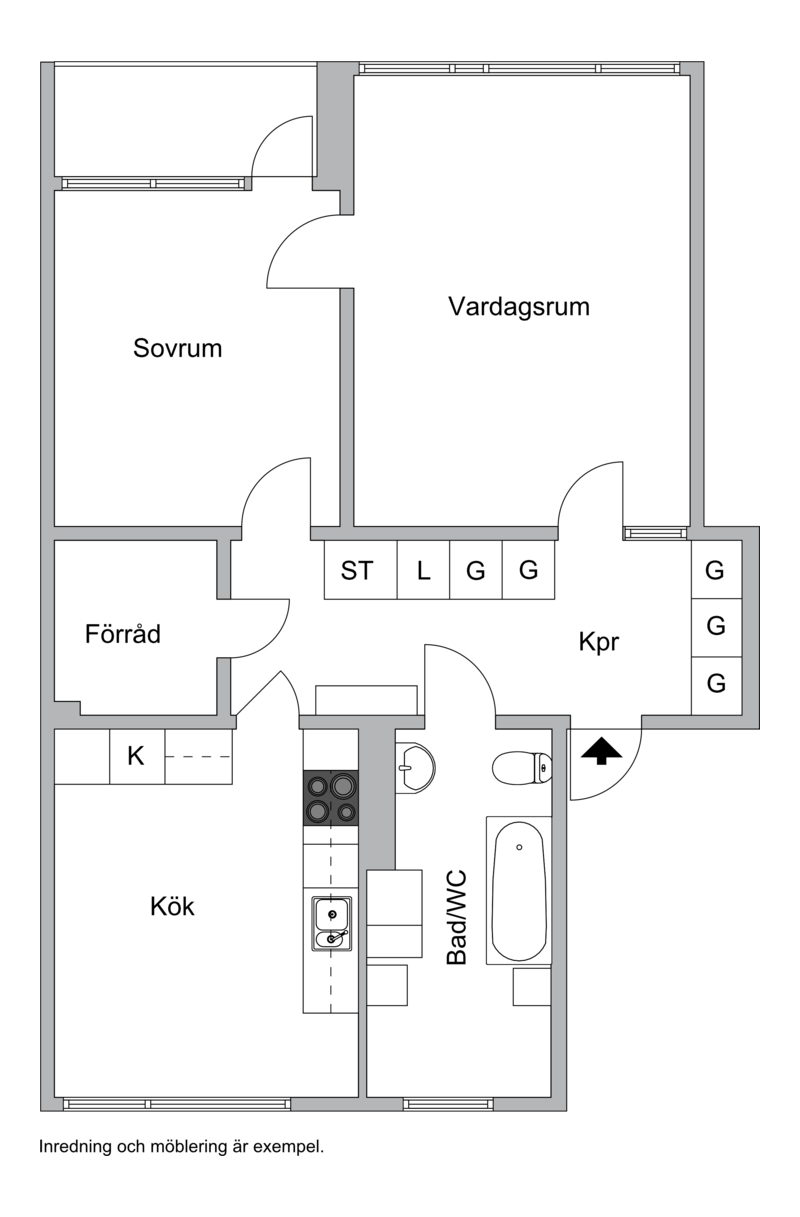 2 rok · 72 m² i Karlstad – bild 4