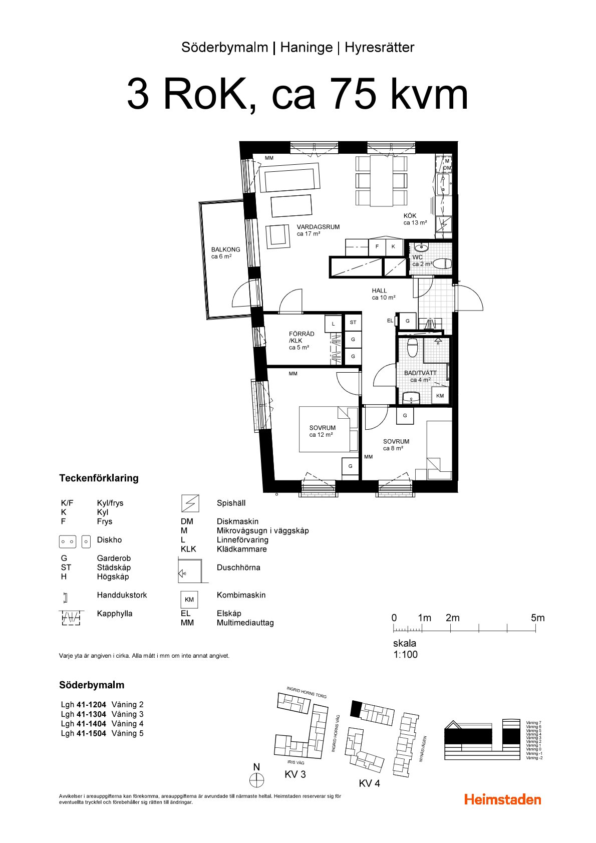 3 rok · 75 m² i Handen – bild 3