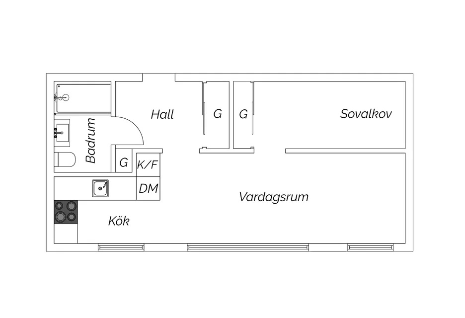 1.5 rum och kök, Masthugget, 11 000 kr/mån, bild 4