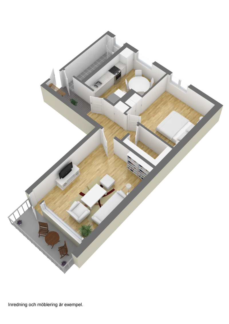 Lägenhet, 2 rooms, 66 sqm, Borås