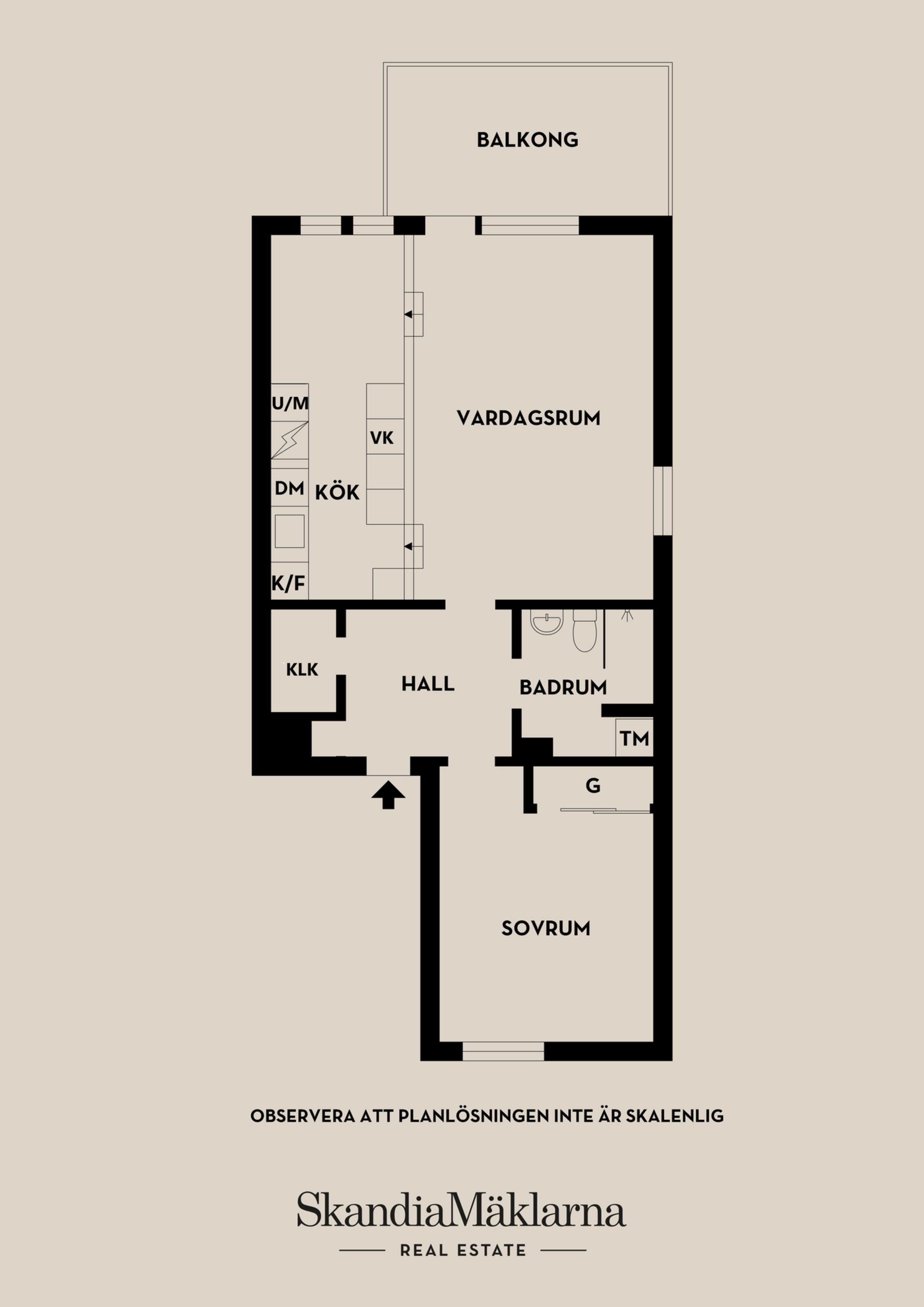 Lägenhet, 2 rooms, 67 sqm, Västerås