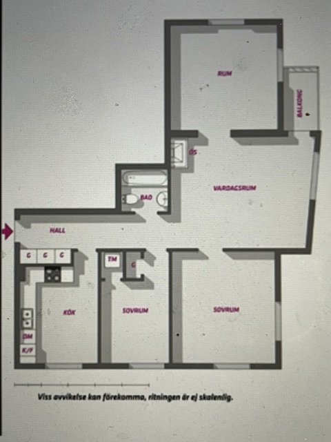 Lägenhet, 4 rooms, 83 sqm, Uppsala