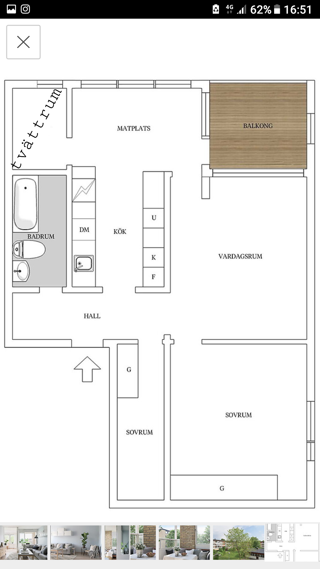 Lägenhet, 3 rum, 74 kvm, Västra Frölunda
