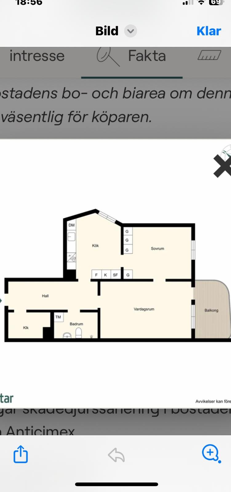 Lägenhet, 2 rooms, 68 sqm, Norsborg