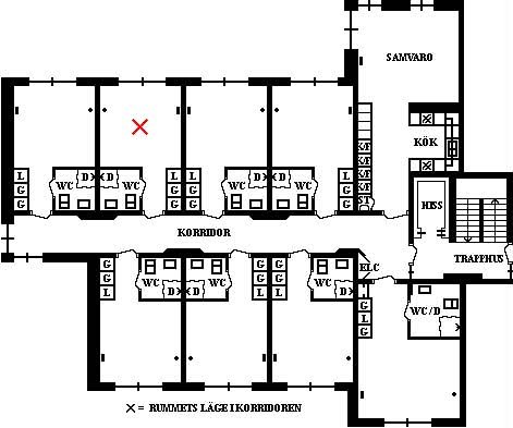 Korridor, 1 rooms, 21 sqm, Umeå