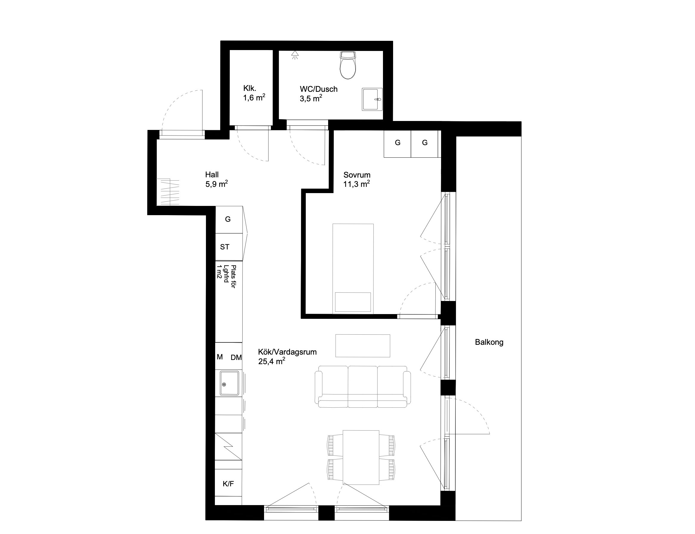 2 rok · 49 m² i Tumba – bild 6