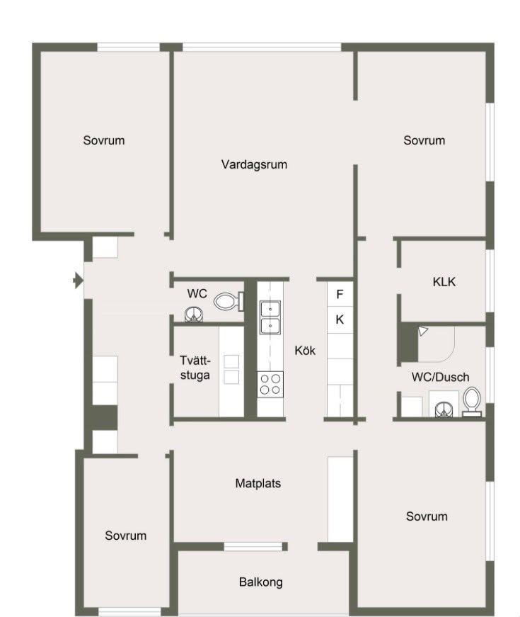 5 rok · 121 m² i Sundsvall – bild 14