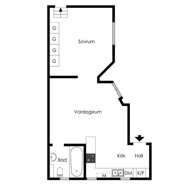 2 rok · 50 m² i Stockholm – bild 22