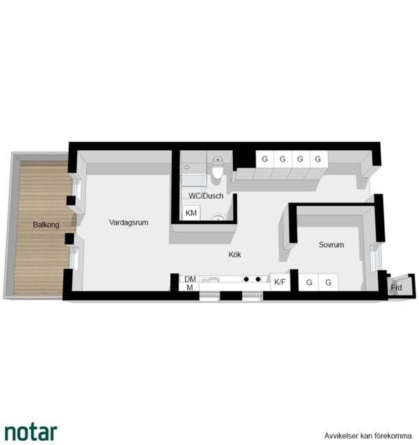 Lägenhet, 2 rooms, 44 sqm, Kista