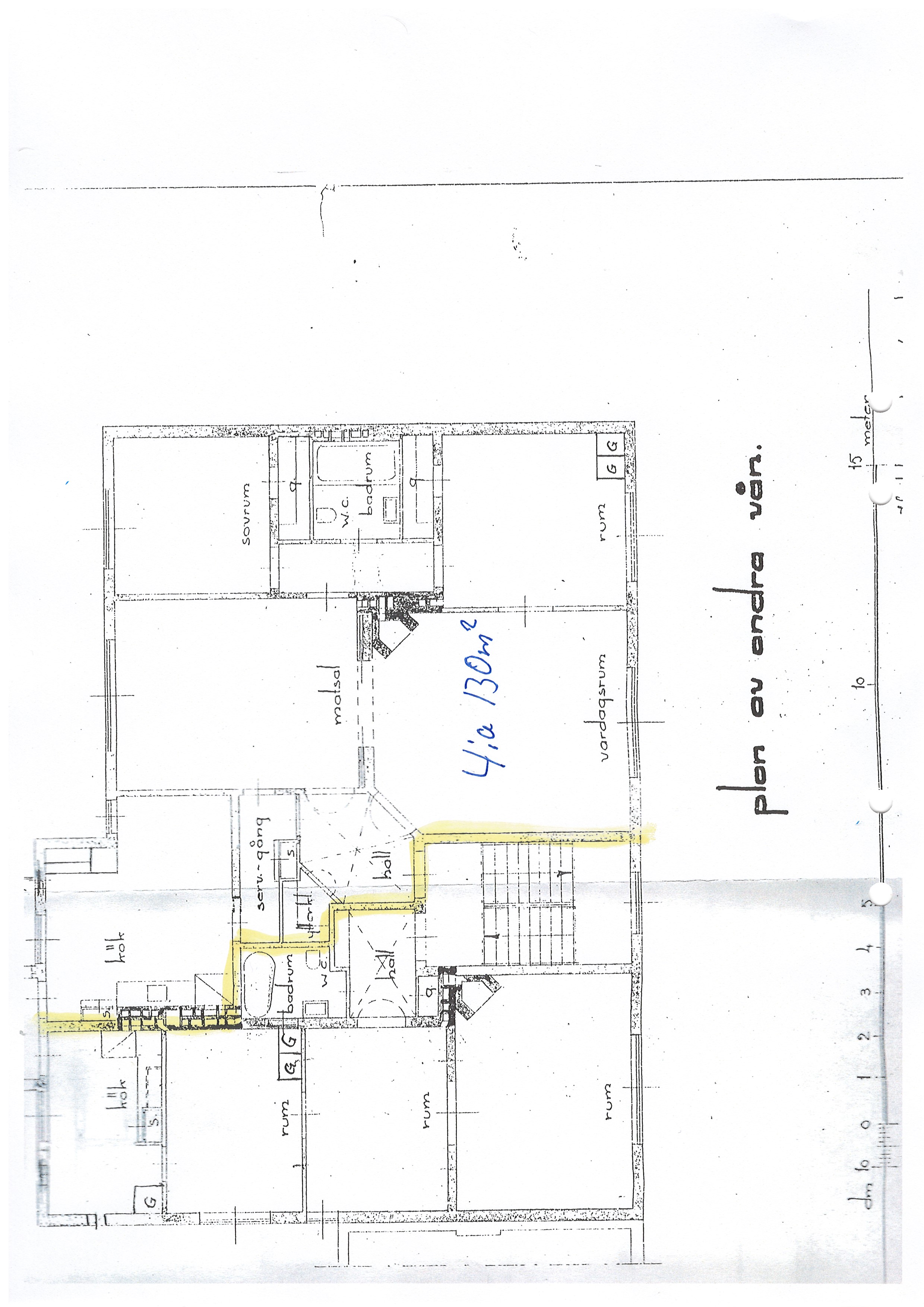 Lägenhet, 4 rooms, 130 sqm, Karlshamn