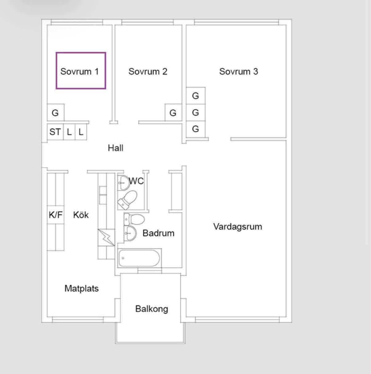 Apartment in Uppsala, Lagerlöf, Nyby - Bild 5