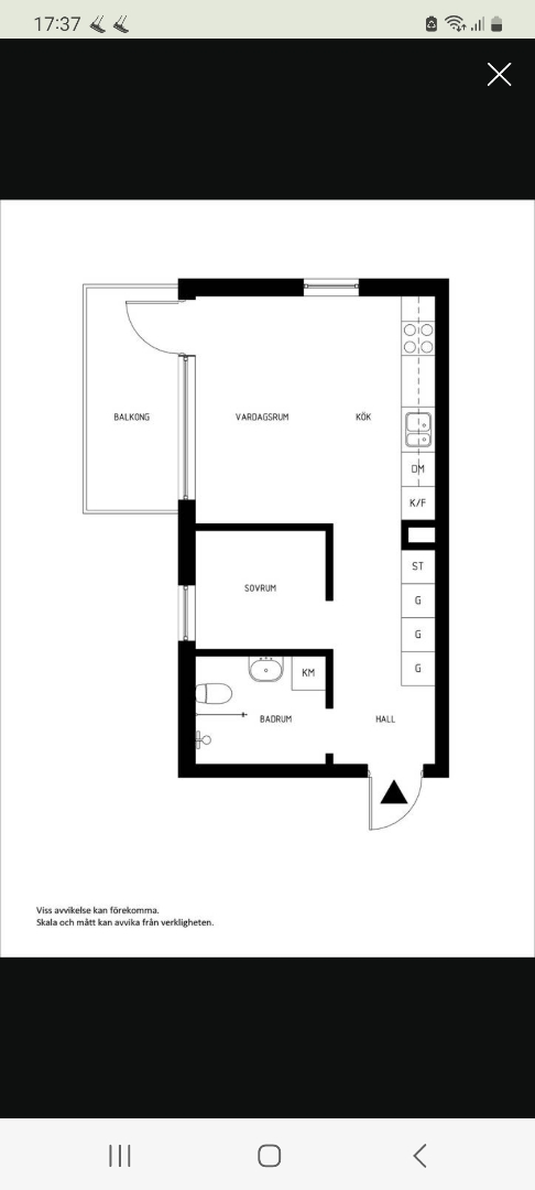 Lägenhet, 2 rooms, 34 sqm, Hässelby