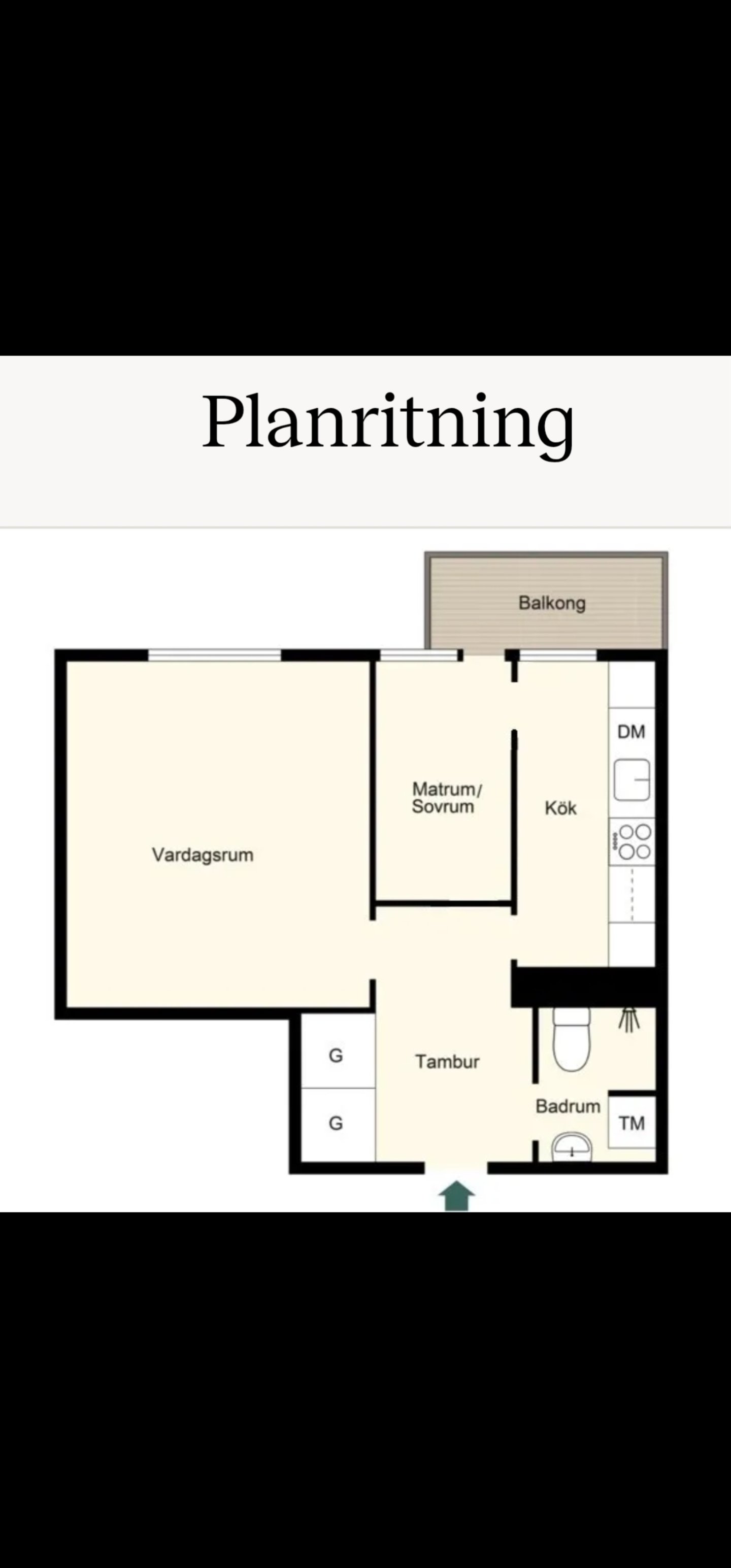 Lägenhet, 2 rum, 43 kvm, Solna