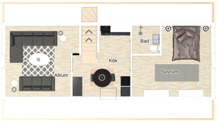 Lägenhet, 2 rooms, 50 sqm, Herrljunga