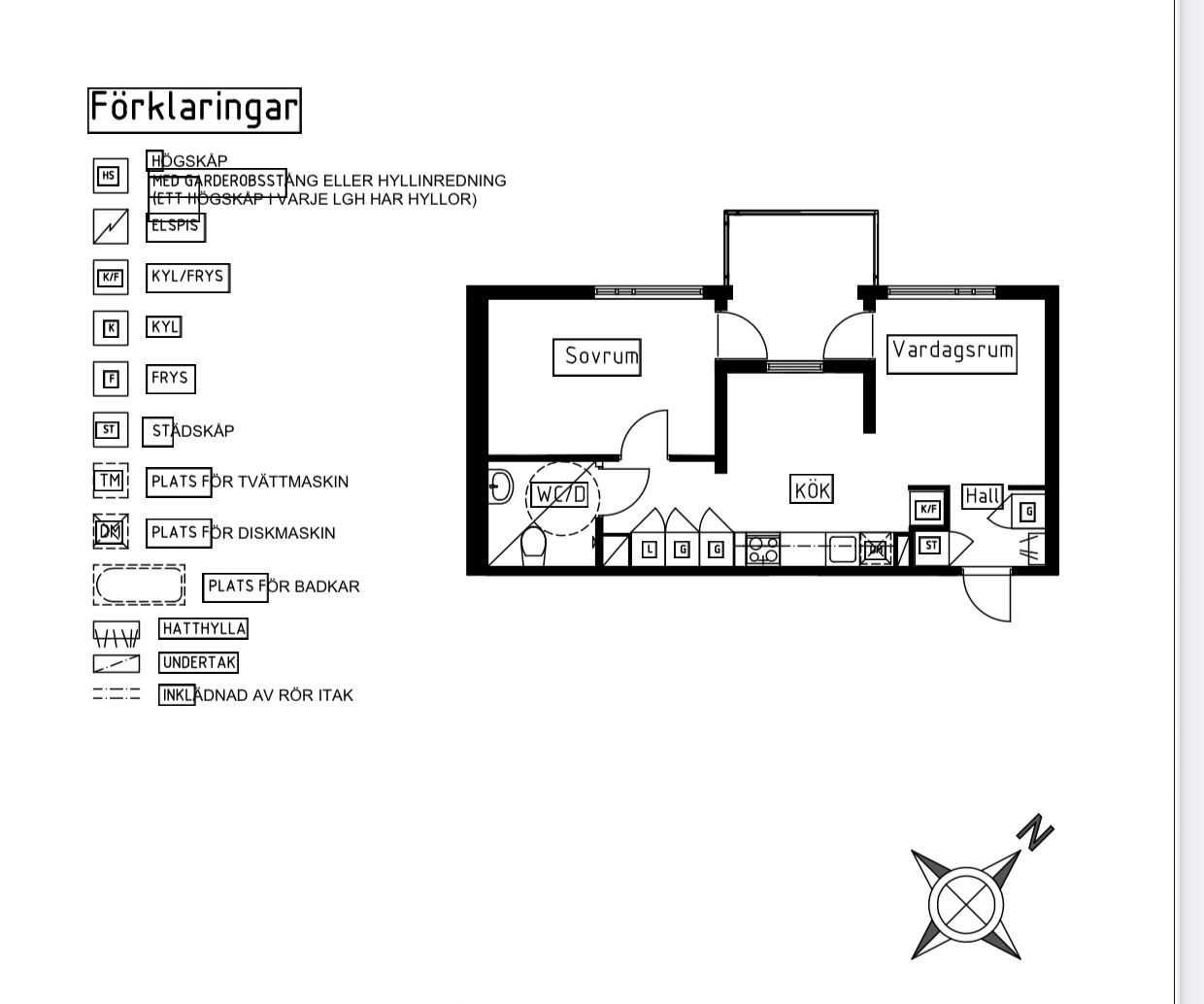 Lägenhet, 2 rum, 42 kvm, Uppsala