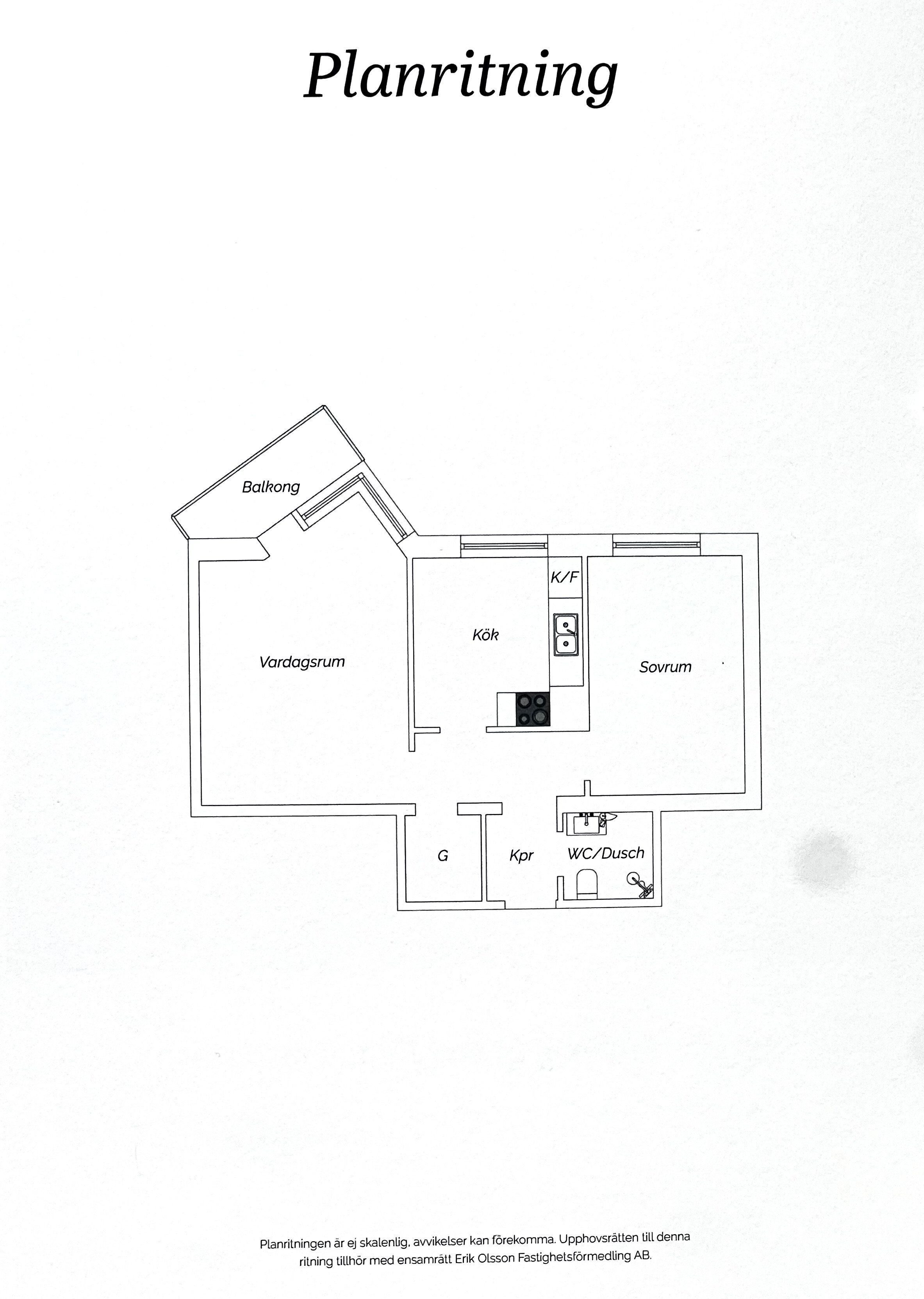 Lägenhet, 2 rooms, 49 sqm, Malmö