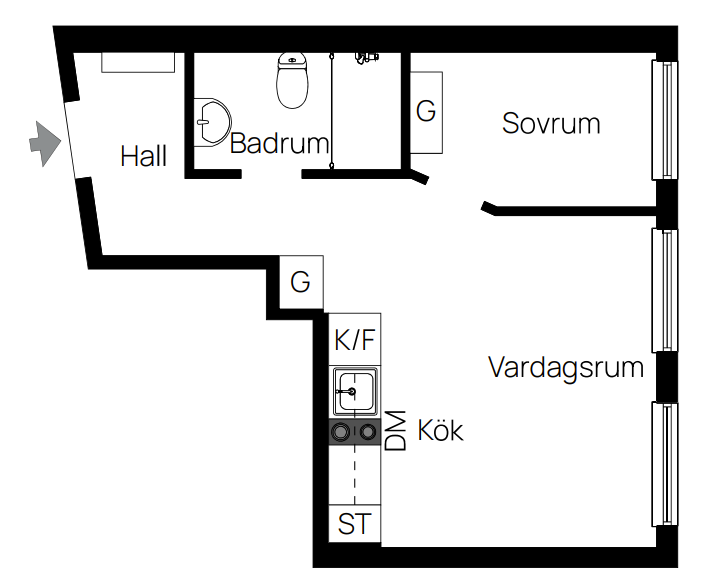 Lägenhet – Stockholm, Kungsholmen - Bild 2