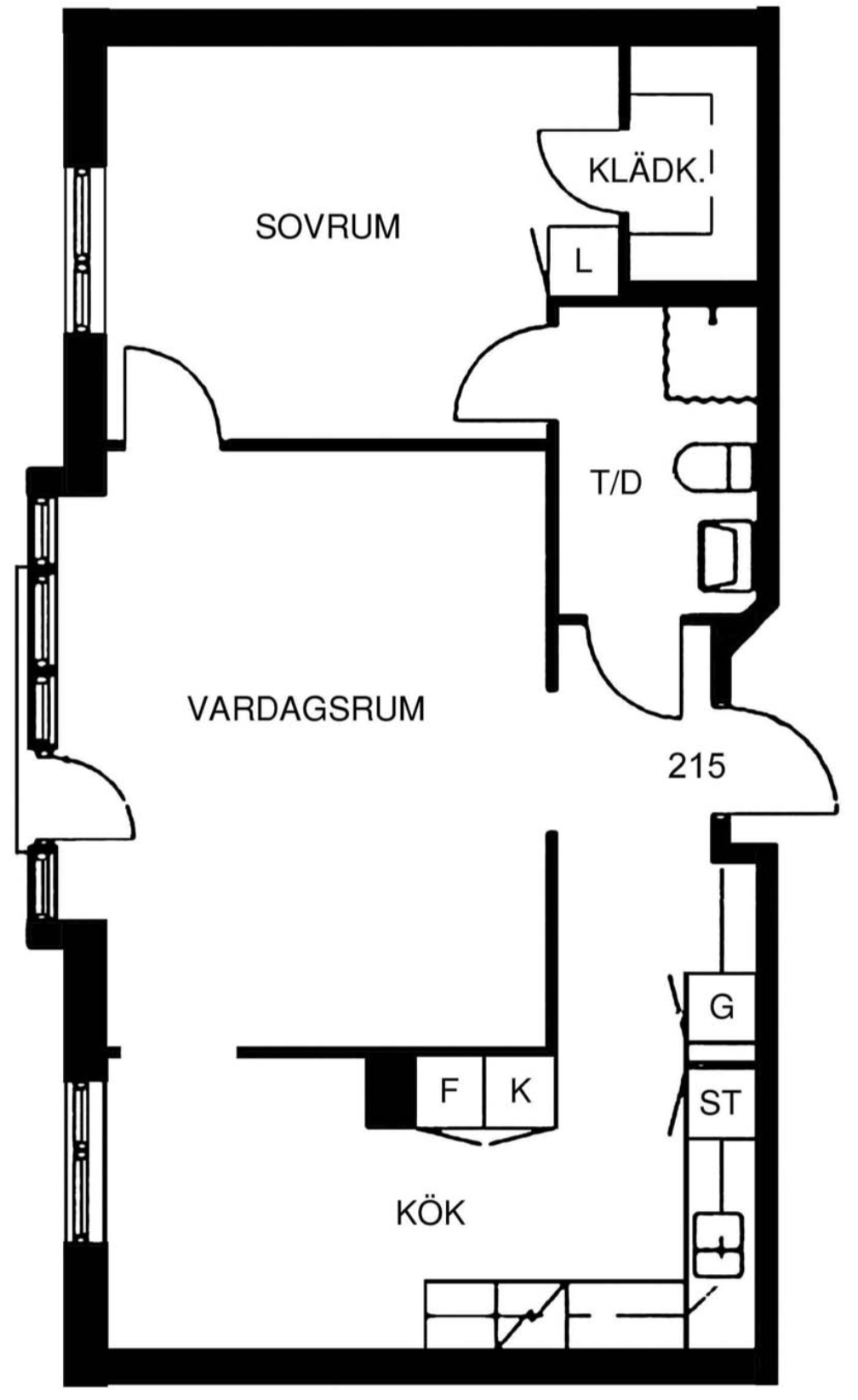 Lägenhet, 2 rooms, 60 sqm, Skellefteå