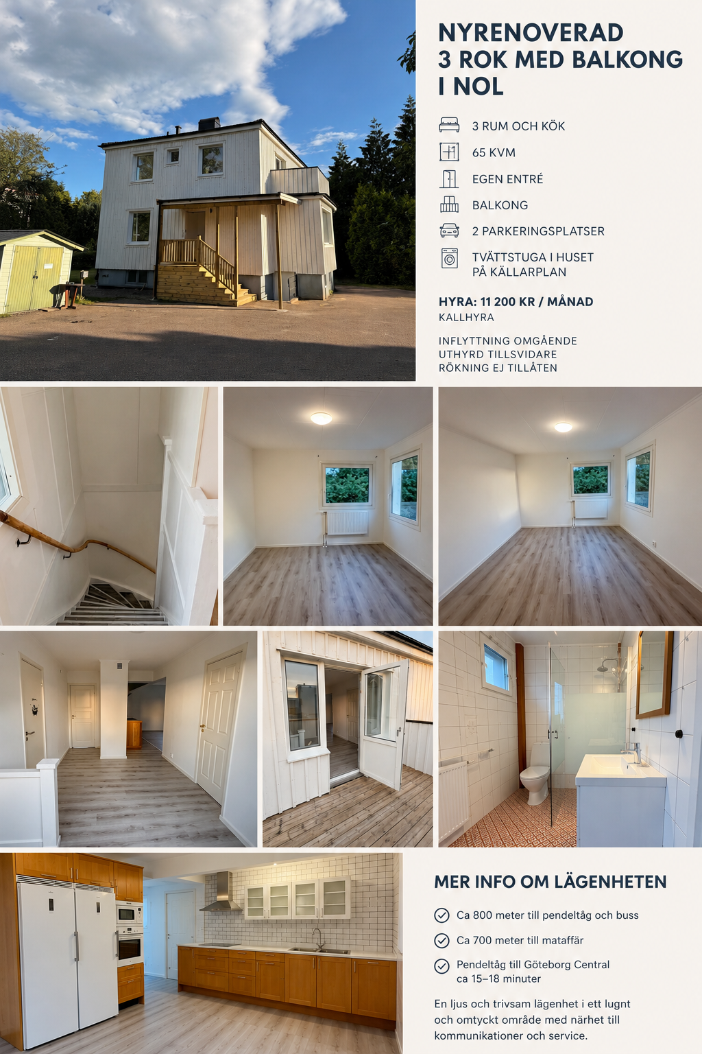 Villa/Hus, 3 rooms, 65 sqm, Nol