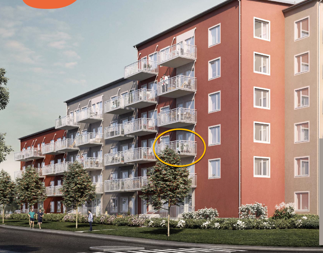 Lägenhet, 1 rooms, 35 sqm, Södertälje