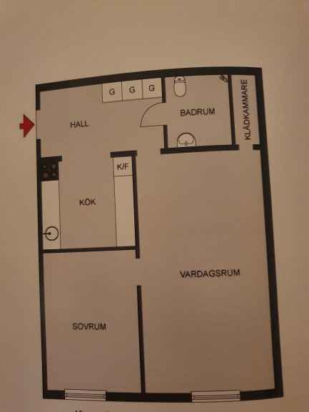 Lägenhet, 2 rum, 41 kvm, Stockholm