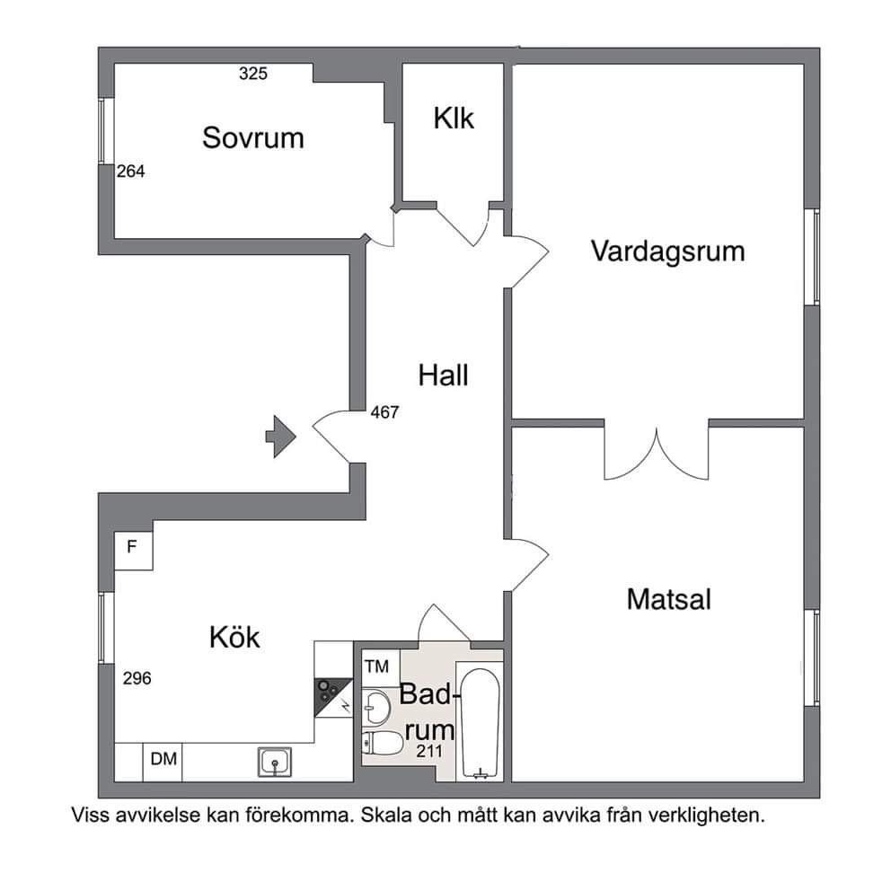 Lägenhet, 3 rum, 76 kvm, Göteborg