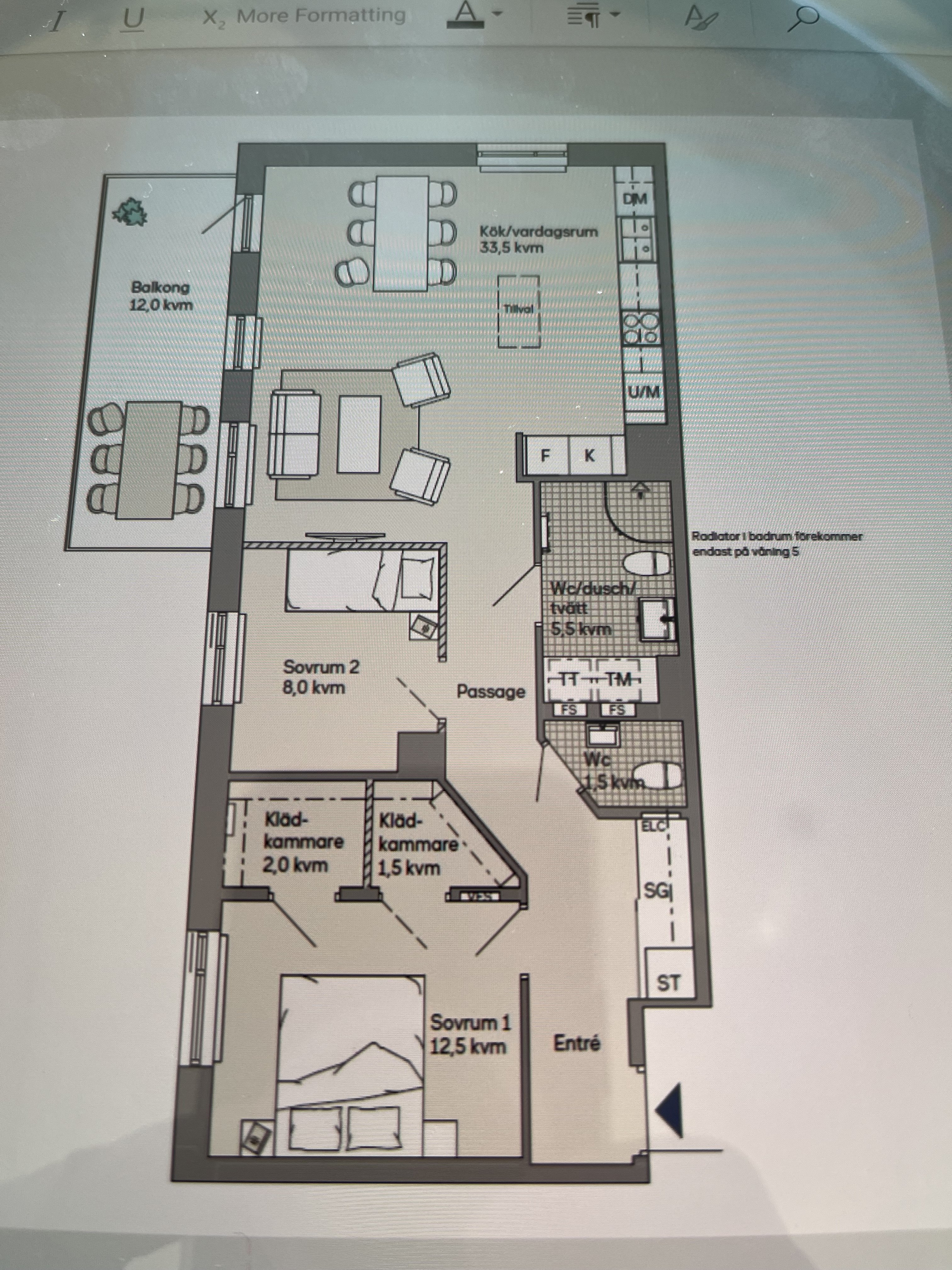 Lägenhet, 3 rum, 81 kvm, Limhamn
