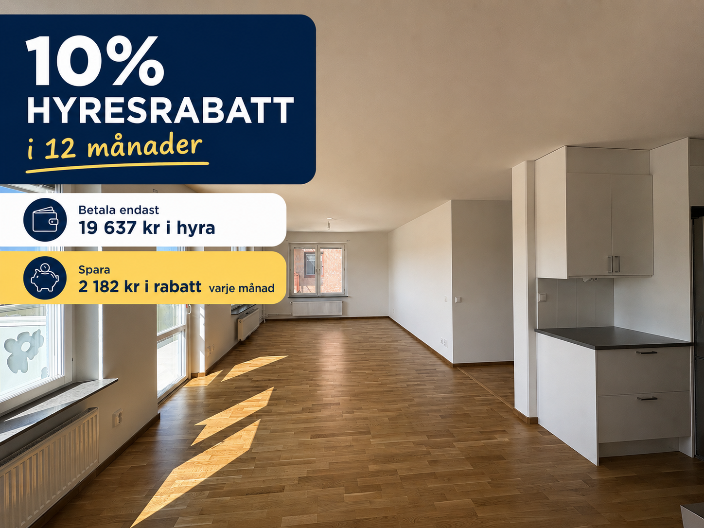 Lägenhet, 4 rooms, 95 sqm, Järfälla