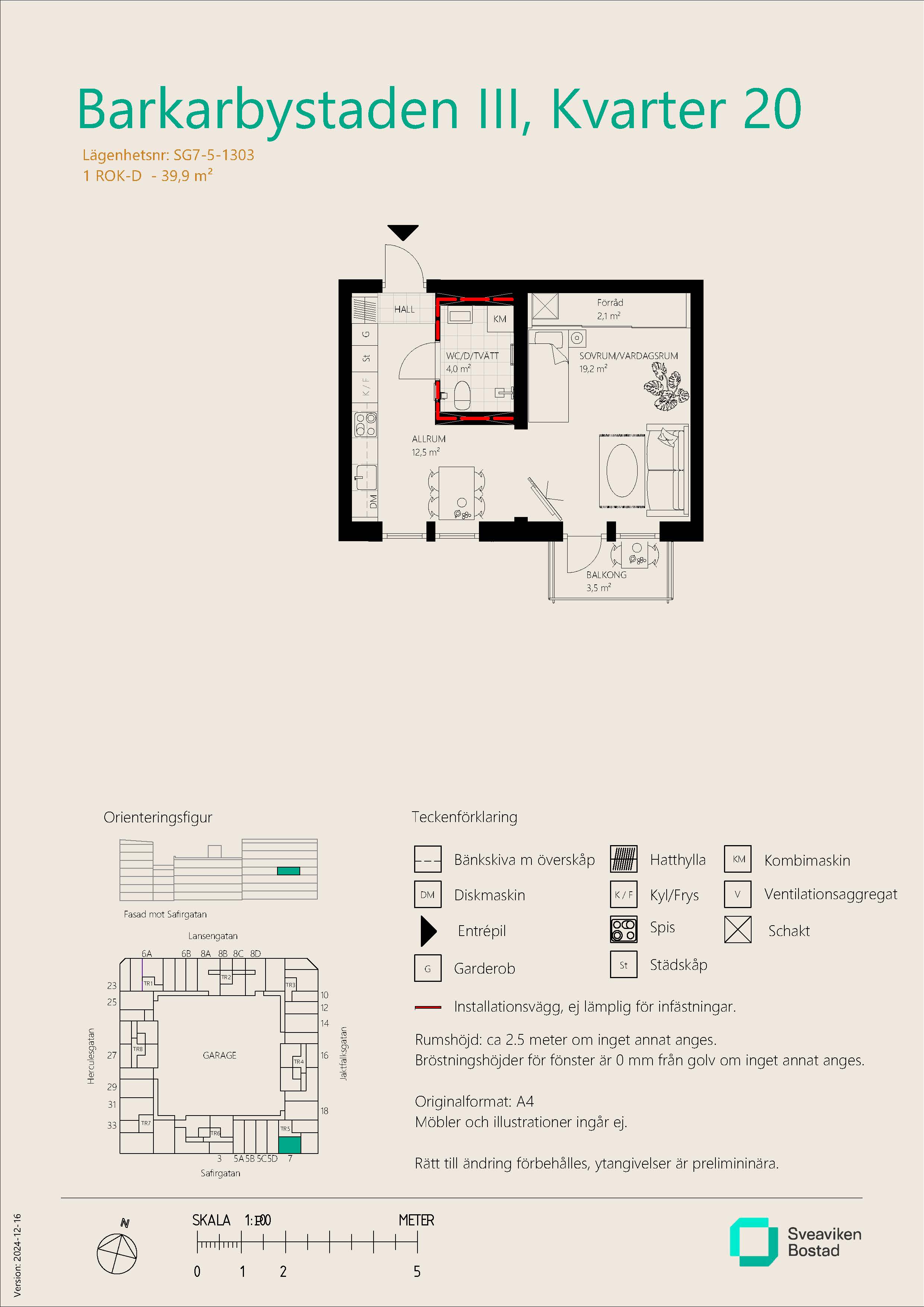 Lägenhet, 1 rooms, 39 sqm, Järfälla
