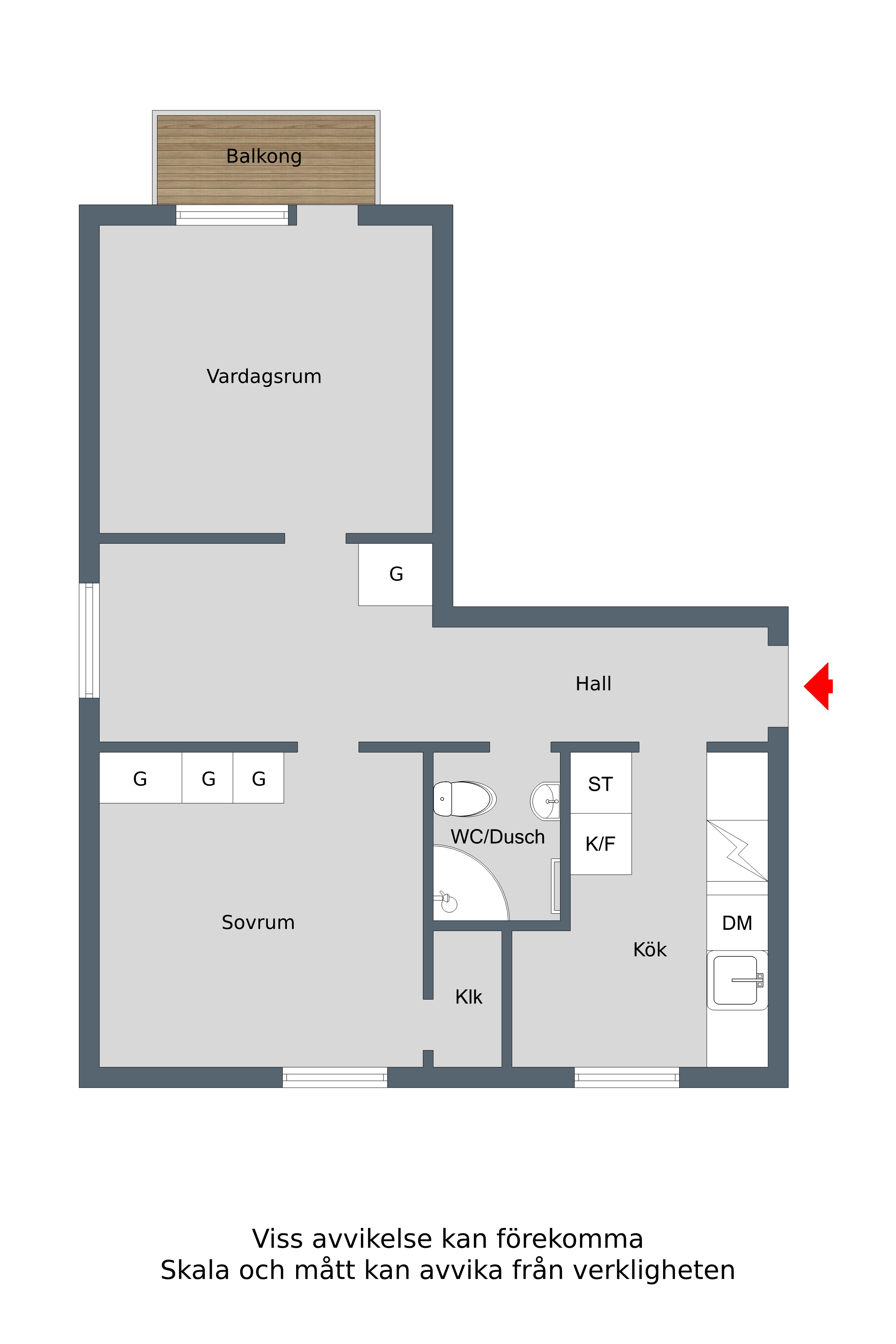 2 rok · 66 m² i Köping  – bild 15