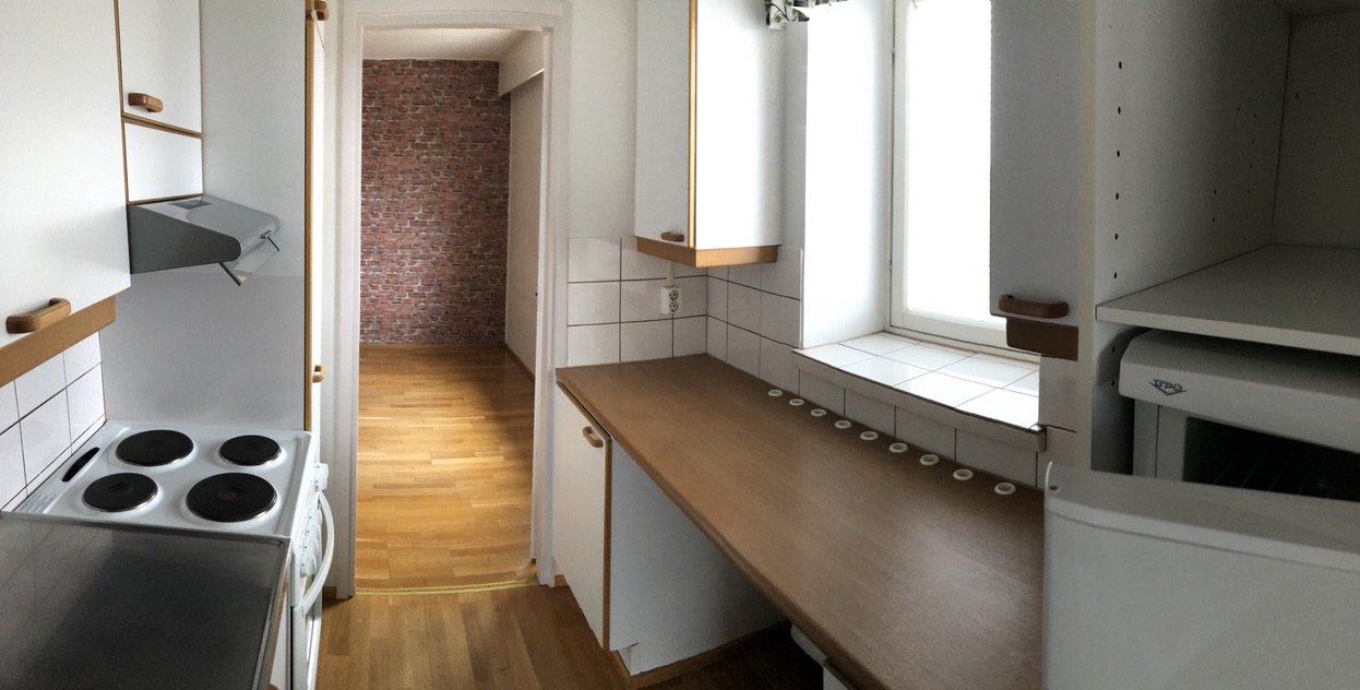 Vuokrataan siisti 45m2 kerrostalokaksio jykevästä 50-luvun kivitalosta, vapautuu 1.10.2026 3