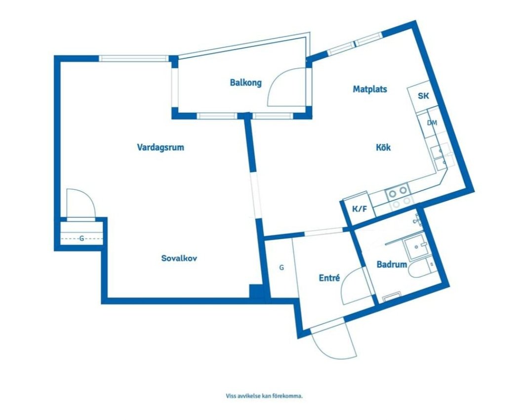 Lägenhet, 1 rooms, 50 sqm, Borås