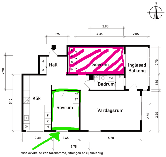 Lägenhet, 1 rooms, 9 sqm, Göteborg