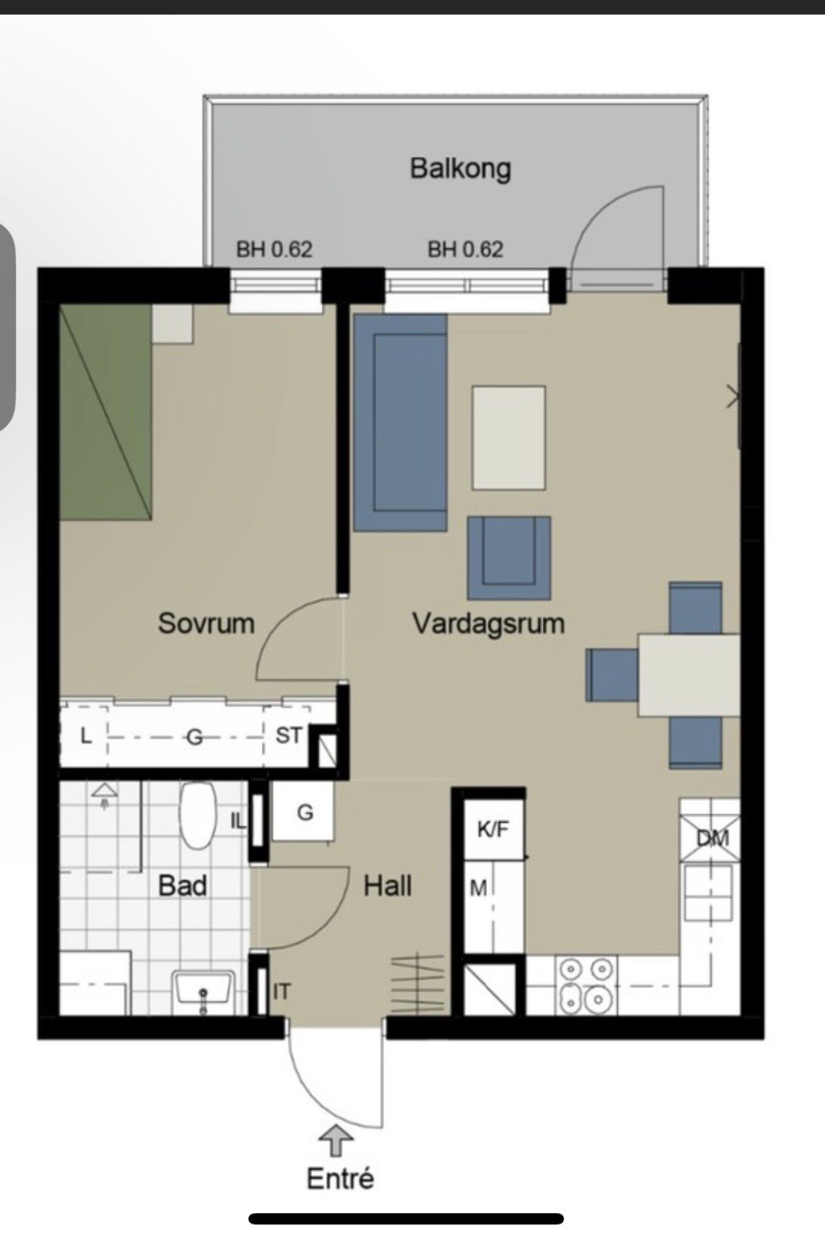 2 rok · 45 m² i Lidingö – bild 2