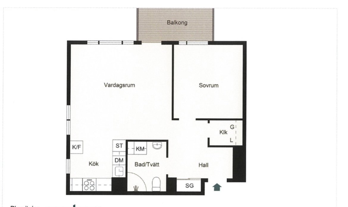 Lägenhet, 3 rum, 55 kvm, Sundbyberg