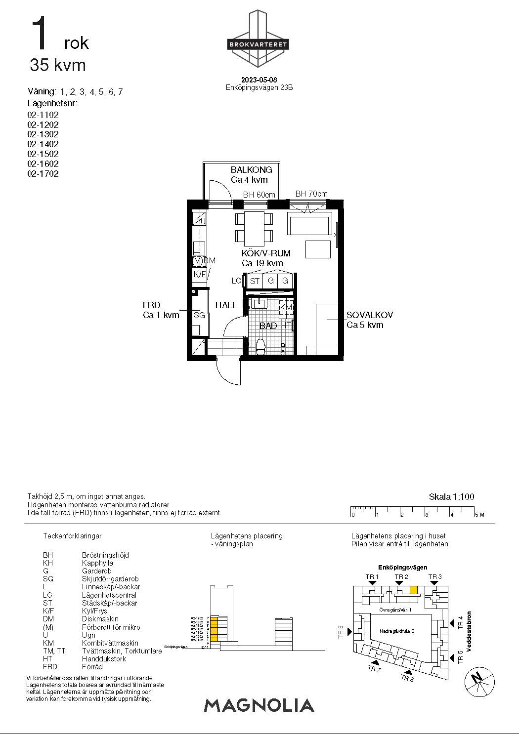 Lägenhet, 1 rooms, 34 sqm, Stockholm