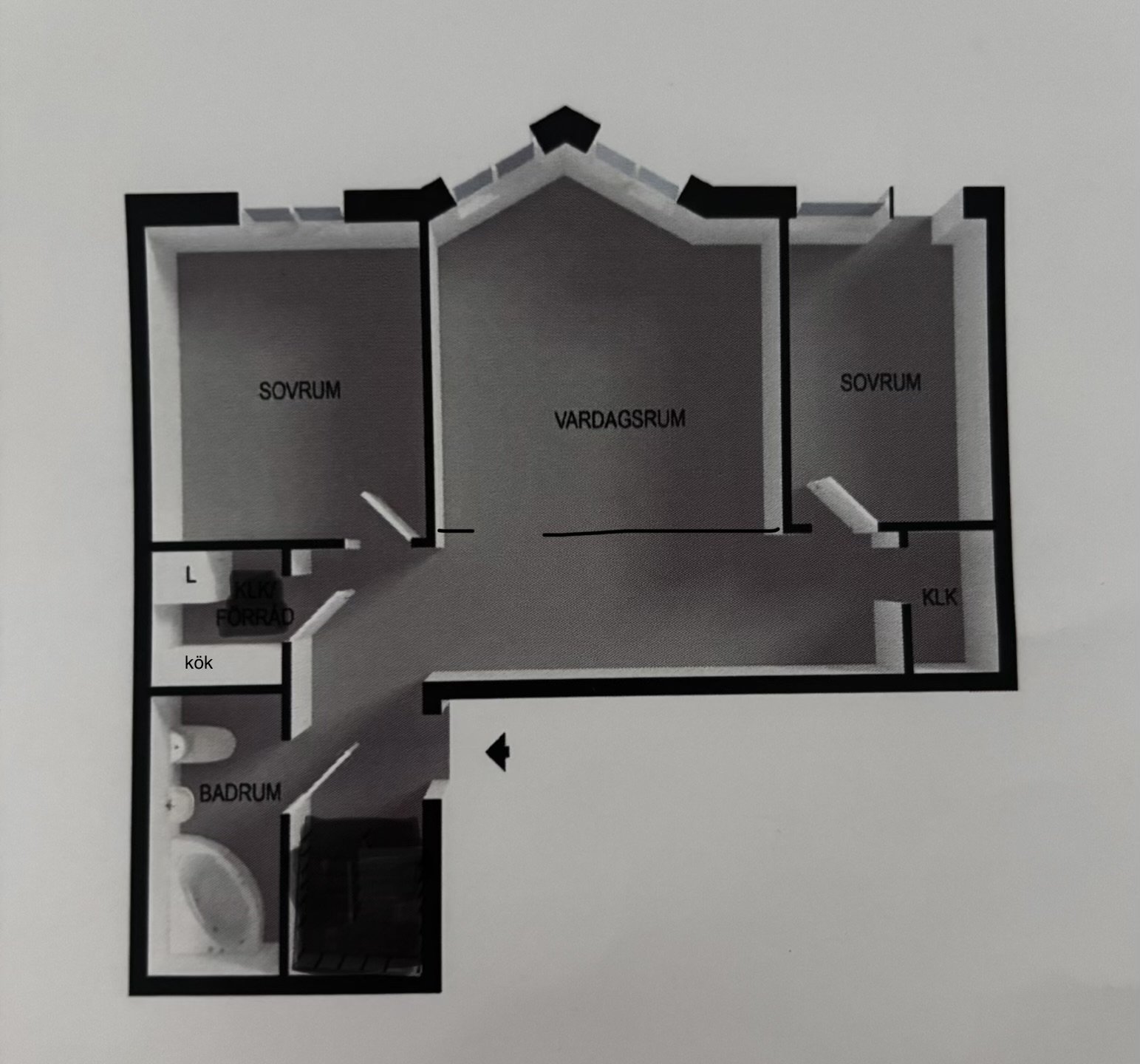 Lägenhet, 3 rooms, 67 sqm, Bandhagen