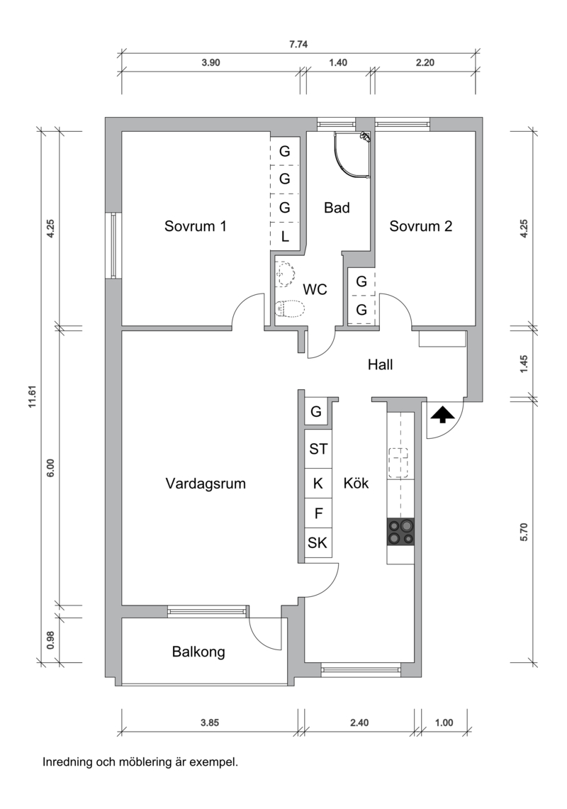 3 rok · 73 m² i Skövde – bild 6