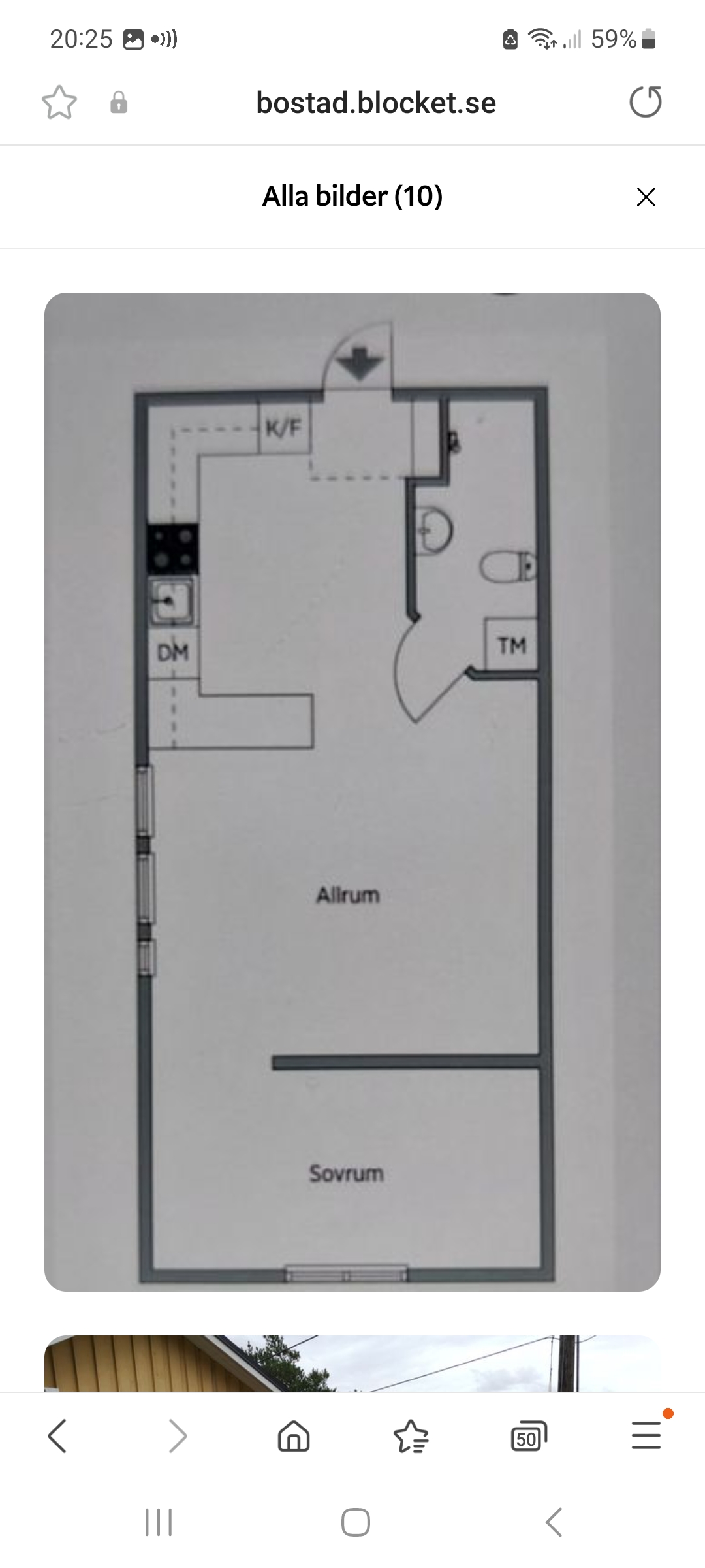 Stuga, 2 rooms, 59 sqm, Rosersberg
