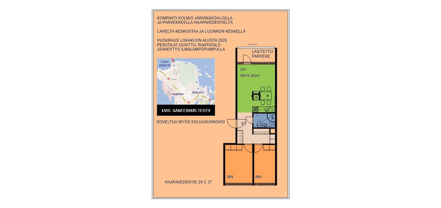apartment at Haapavedentie, Savonlinna 1