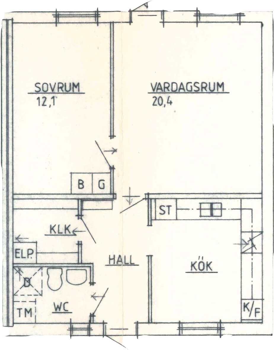 Lägenhet, 2 rooms, 60 sqm, Vara