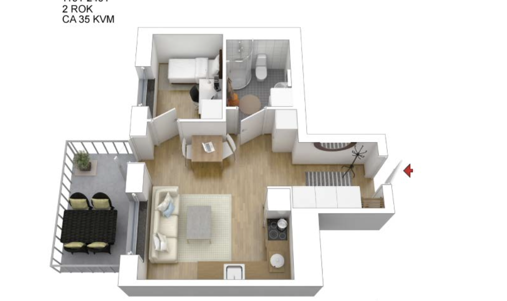 2 rum och kök, Hässelby — 12 000 kr/mån — bild 5