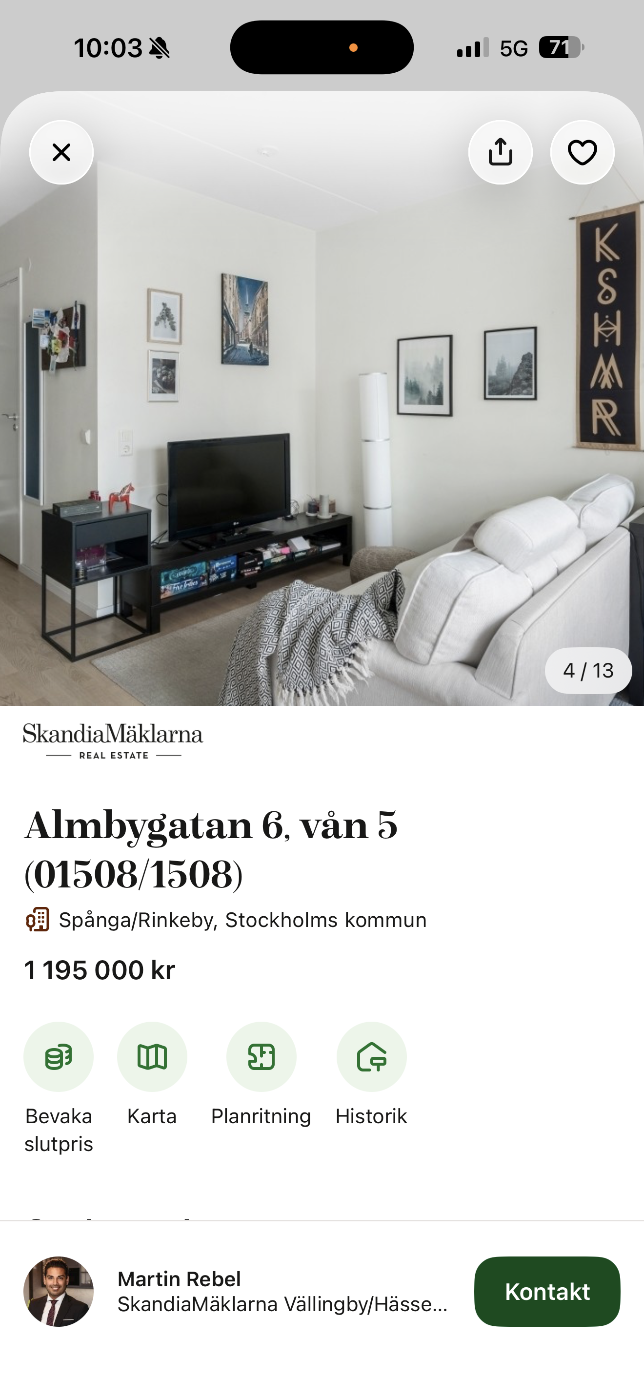 Lägenhet – Stockholm, Rinkebyterassen, Rinkeby - Bild 4