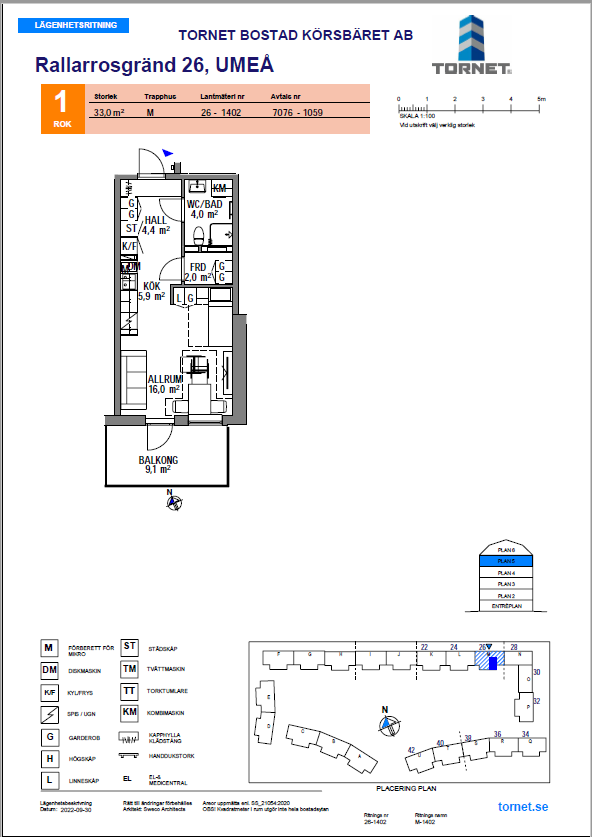 1 rok · 33 m² i Umeå – bild 10