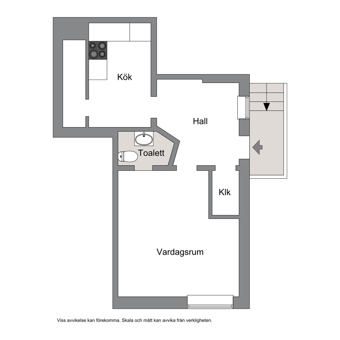 Lägenhet, 1 rooms, 36 sqm, Hägersten
