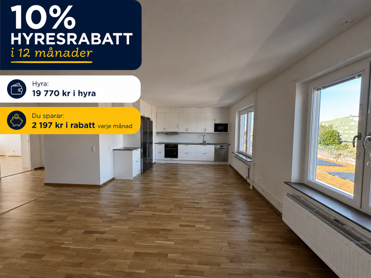 Lägenhet, 4 rooms, 97 sqm, Järfälla