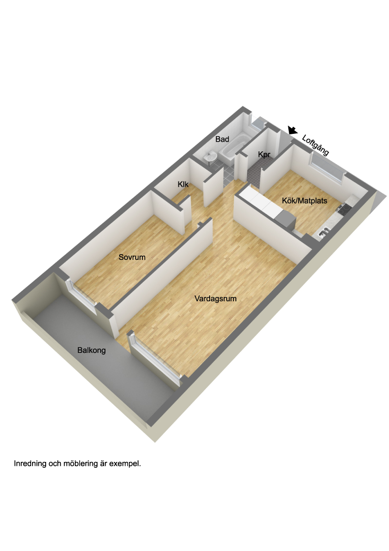 Lägenhet, 2 rooms, 64 sqm, Karlstad