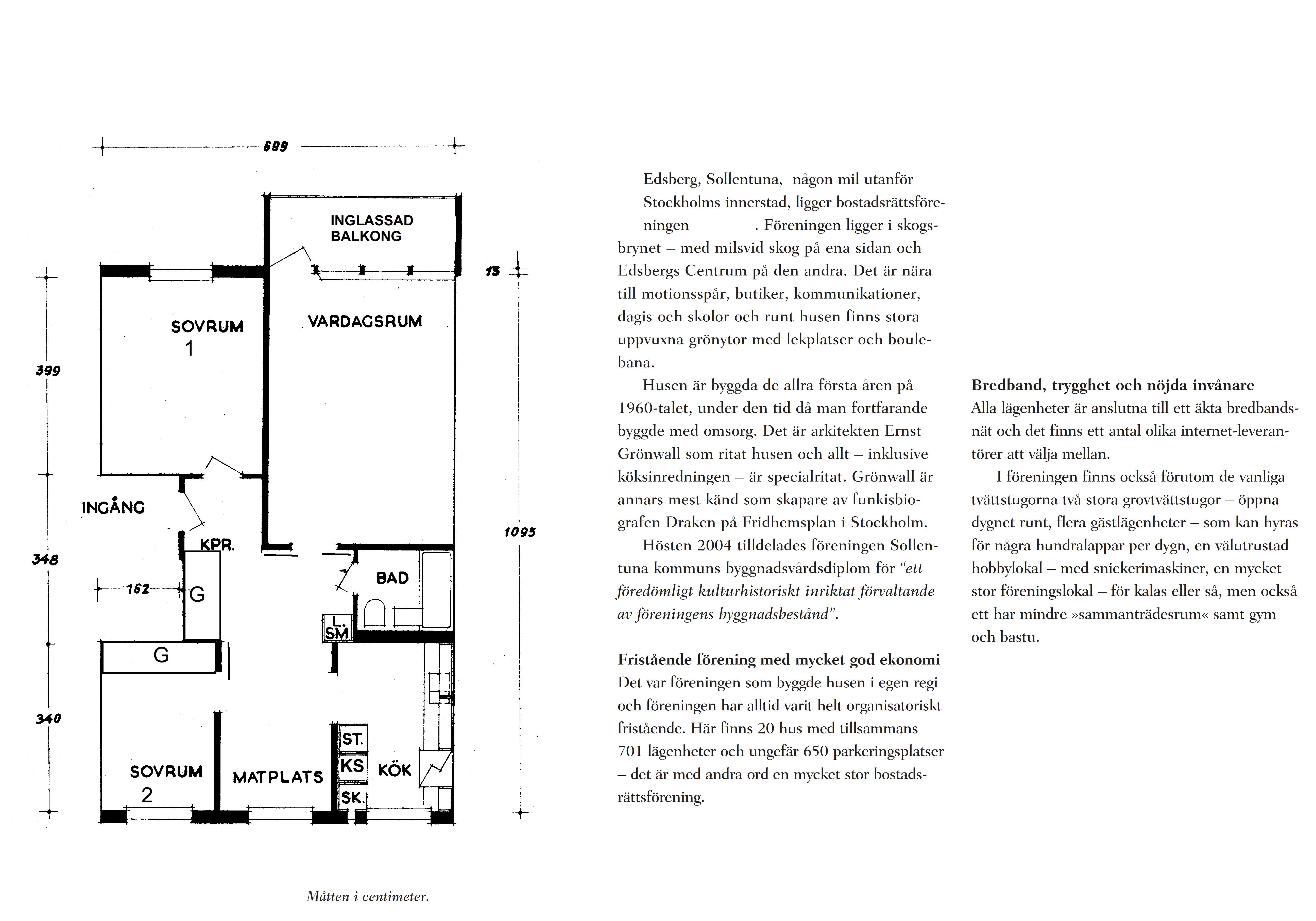 Lägenhet, 3 rooms, 70 sqm, Sollentuna
