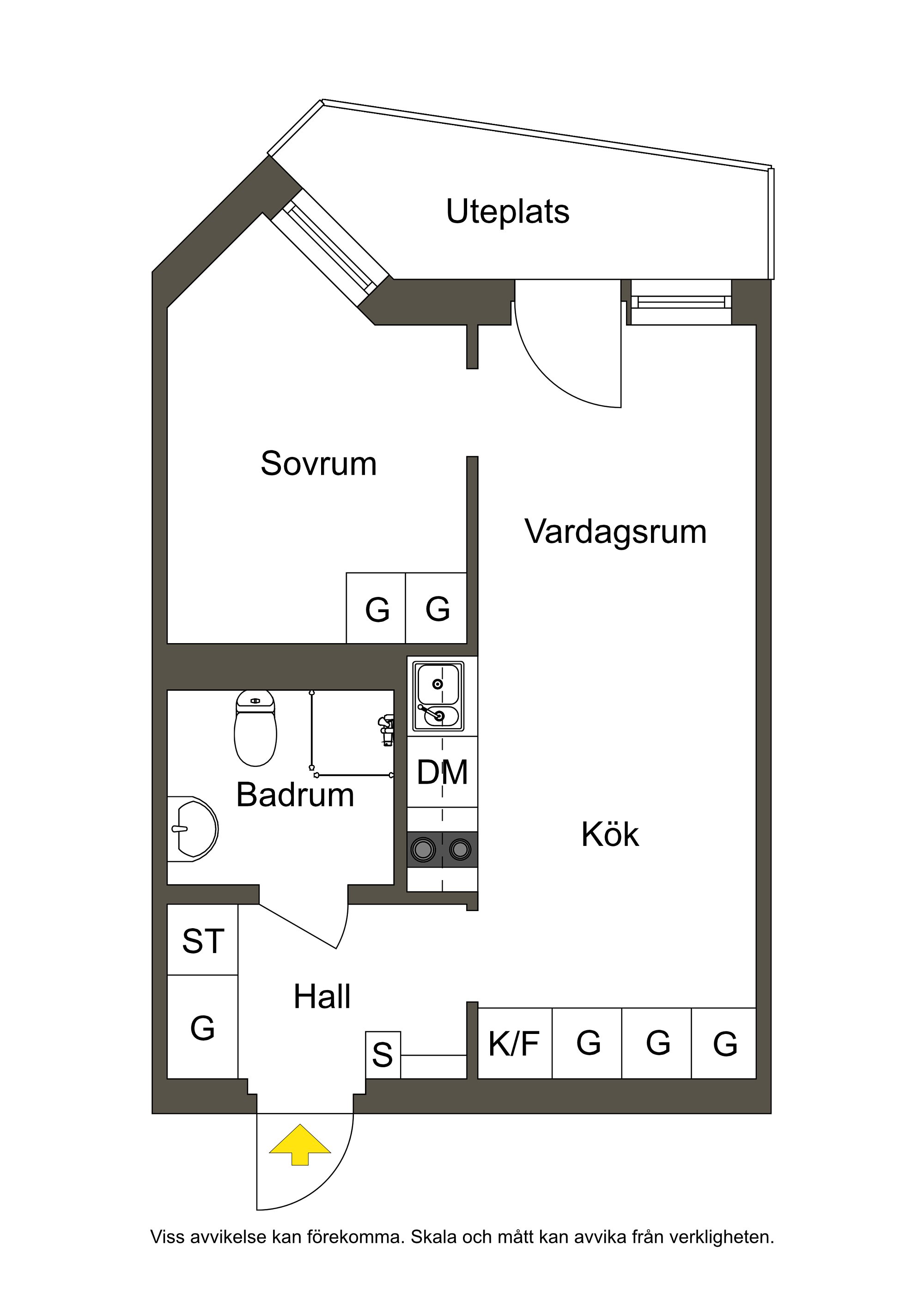 Lägenhet, 2 rooms, 37 sqm, Huddinge