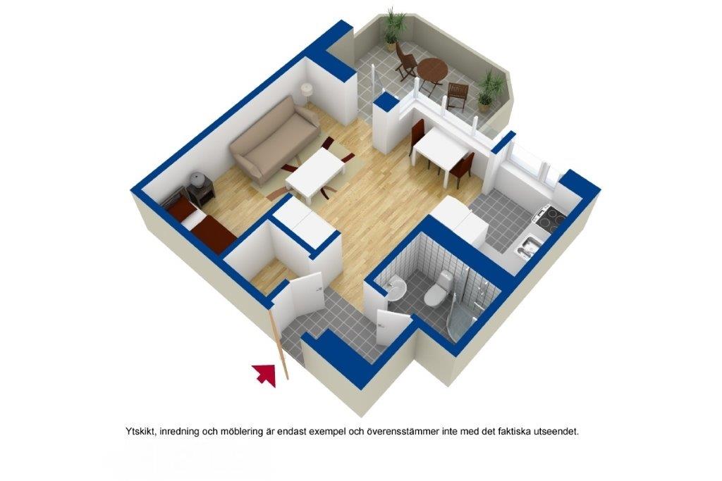 1 rok · 34 m² i Västerås – bild 2